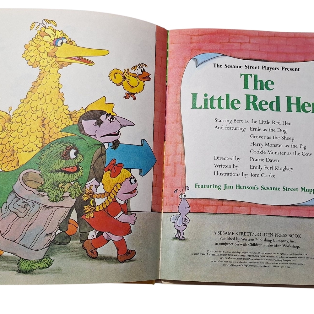 The Little Red Hen Sesame Street Book Club 1981 - HC - Picture 5 of 7